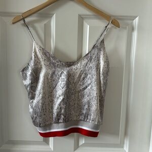 Loyd Ford silk crop top